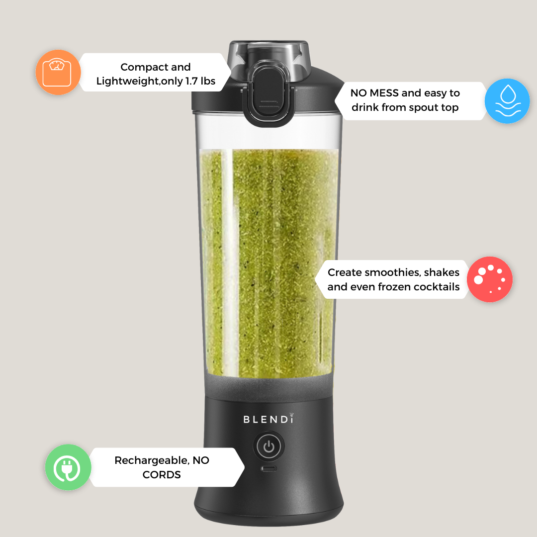 BLENDi X Ice Crushing Portable Blender – 24oz | Cordless & Travel-Ready