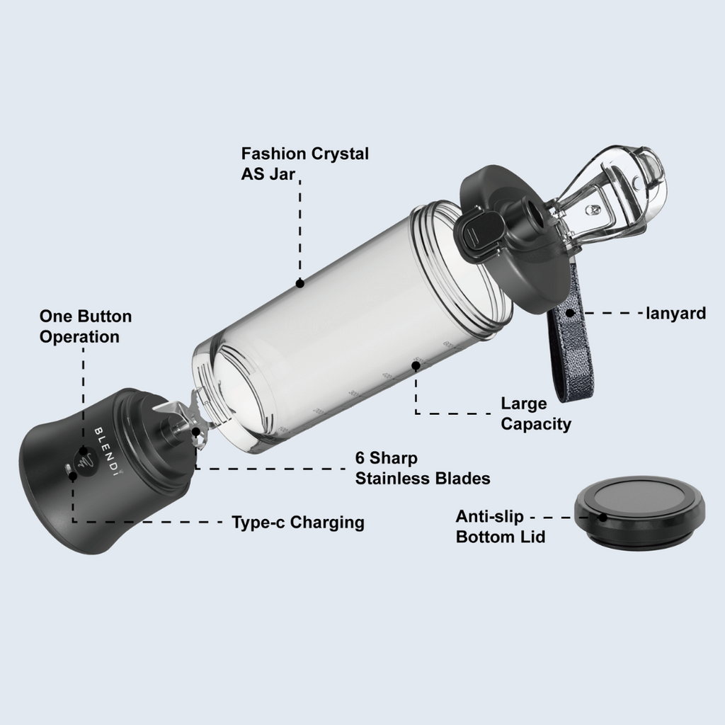 BLENDi X Ice Crushing Portable Blender – 24oz | Cordless & Travel-Ready