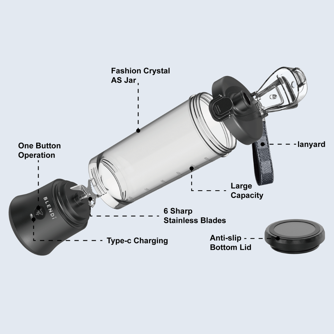 BLENDi X Ice Crushing Portable Blender – 24oz | Cordless & Travel-Ready