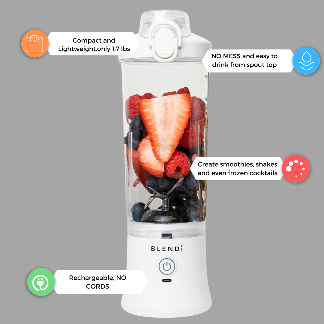 BLENDi X Ice Crushing Portable Blender – 24oz | Cordless & Travel-Ready