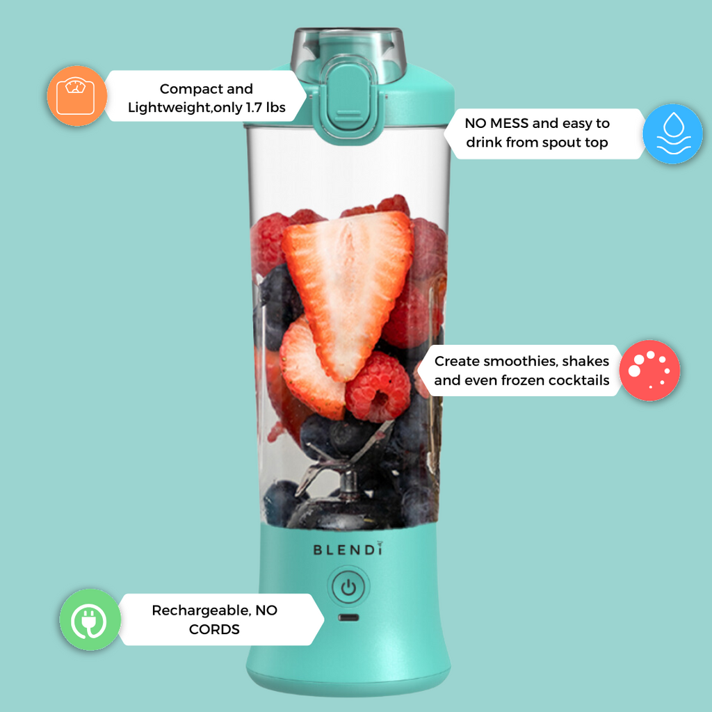 BLENDi X Ice Crushing Portable Blender – 24oz | Cordless & Travel-Ready
