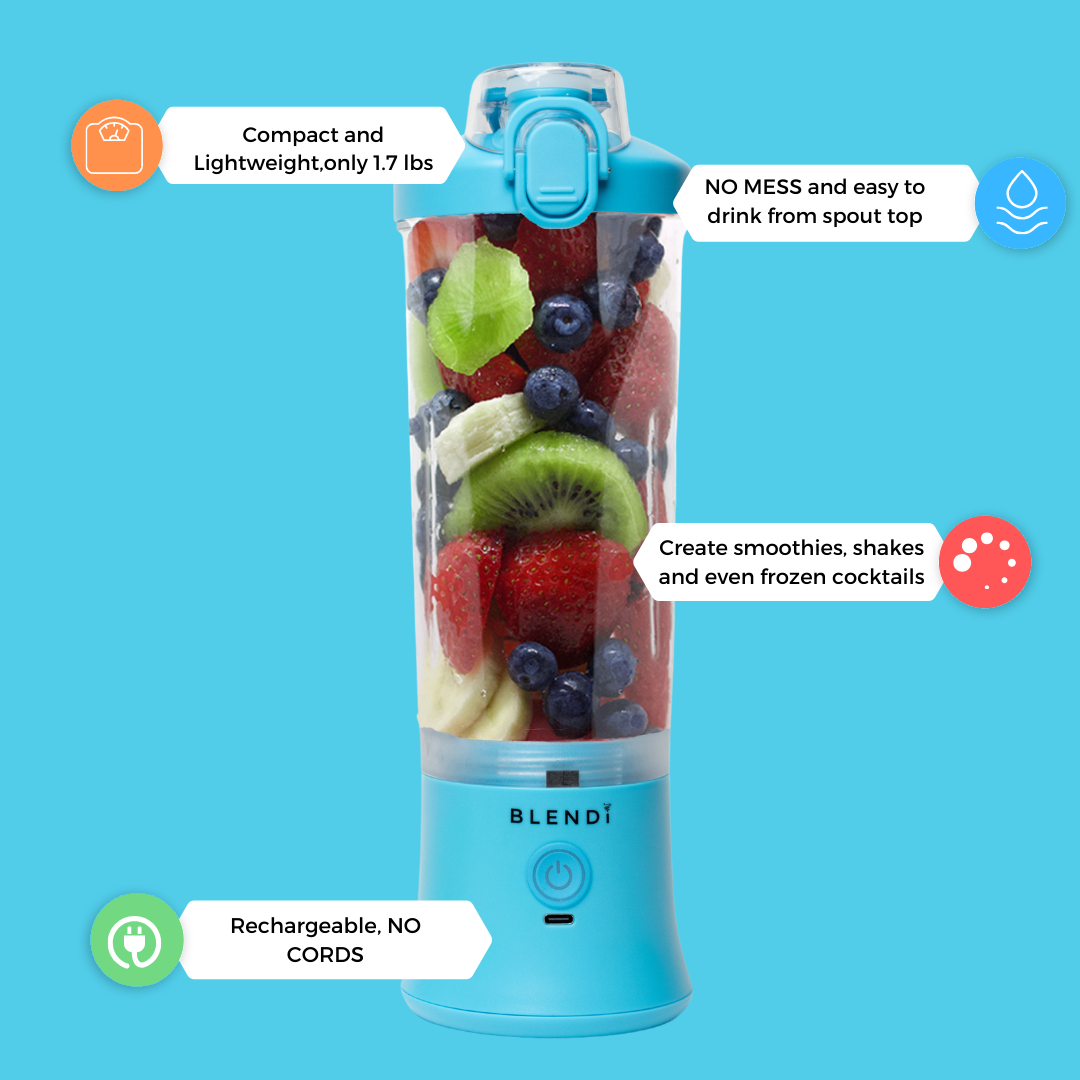 BLENDi X Ice Crushing Portable Blender – 24oz | Cordless & Travel-Ready