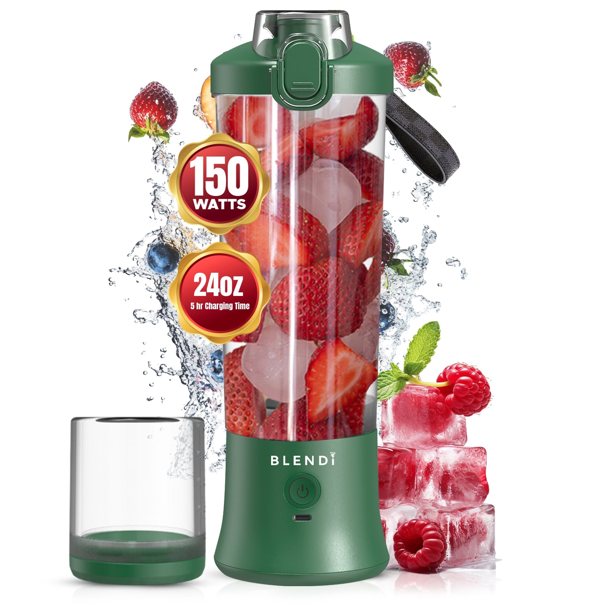 BLENDi X Ice Crushing Portable Blender – 24oz | Cordless & Travel-Ready